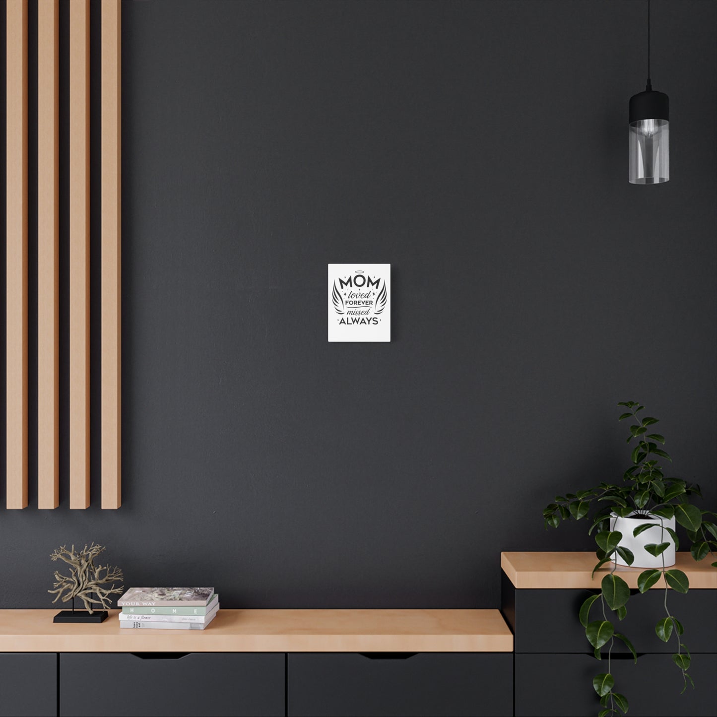 Mom: Loved Forever, Missed Always Wall Art (White)