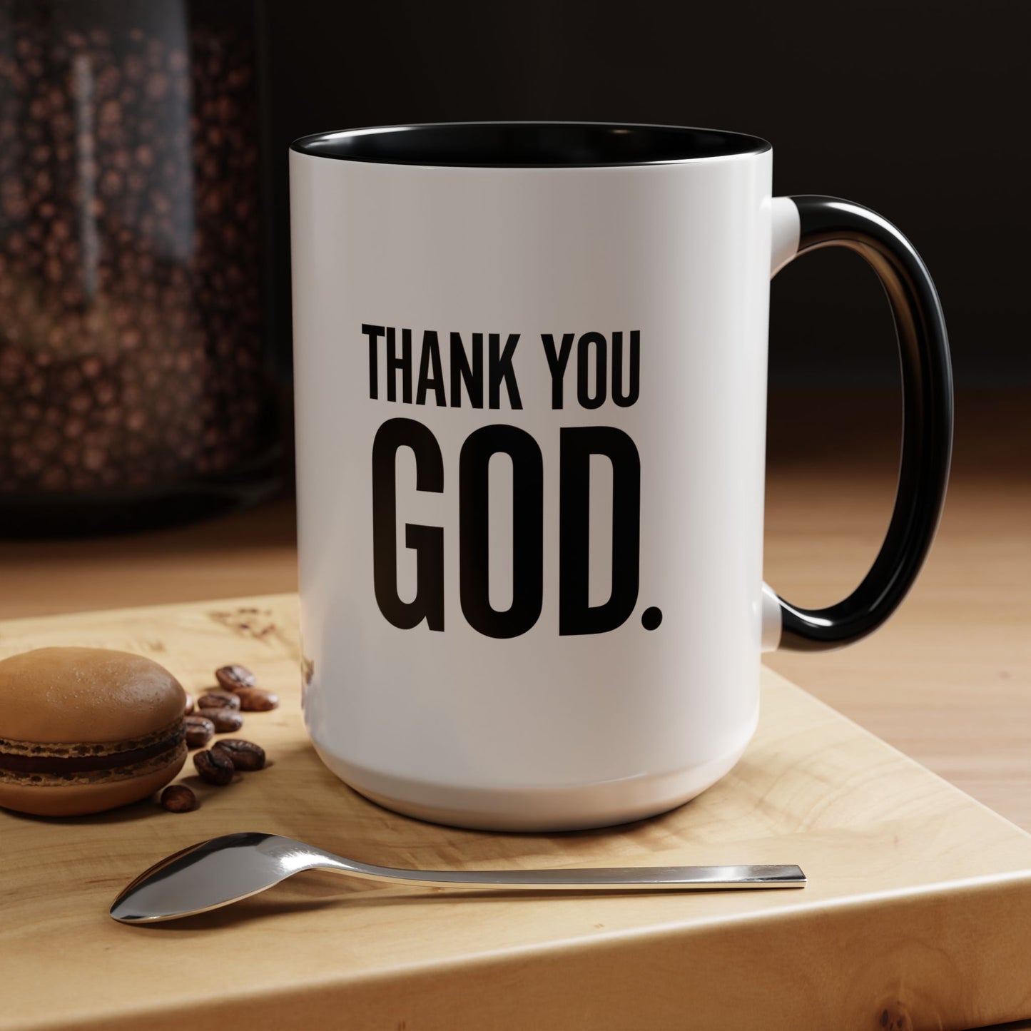 Thank You God. Accent Mug, 15oz