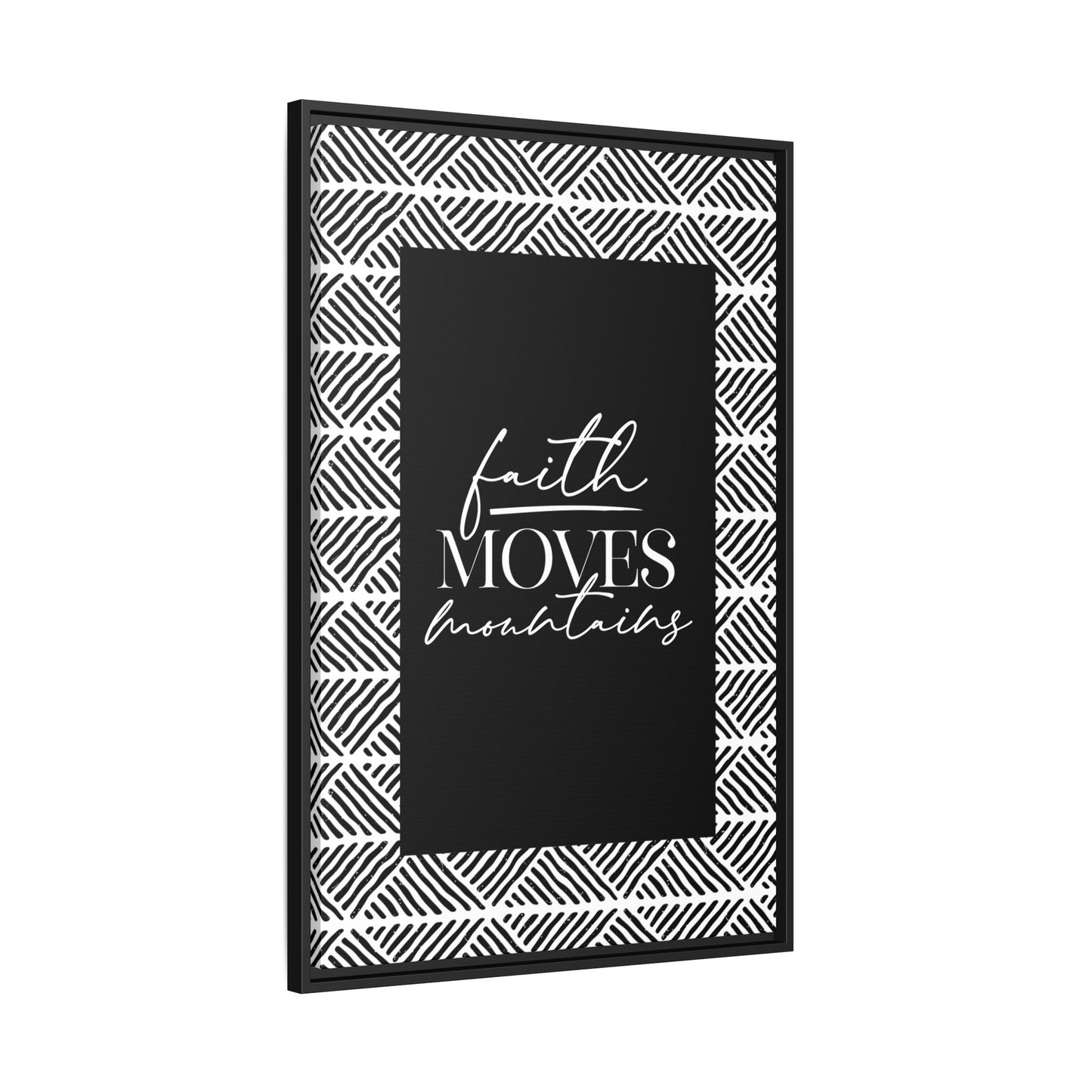 Koya Faith Moves Mountains Framed Canvas Art