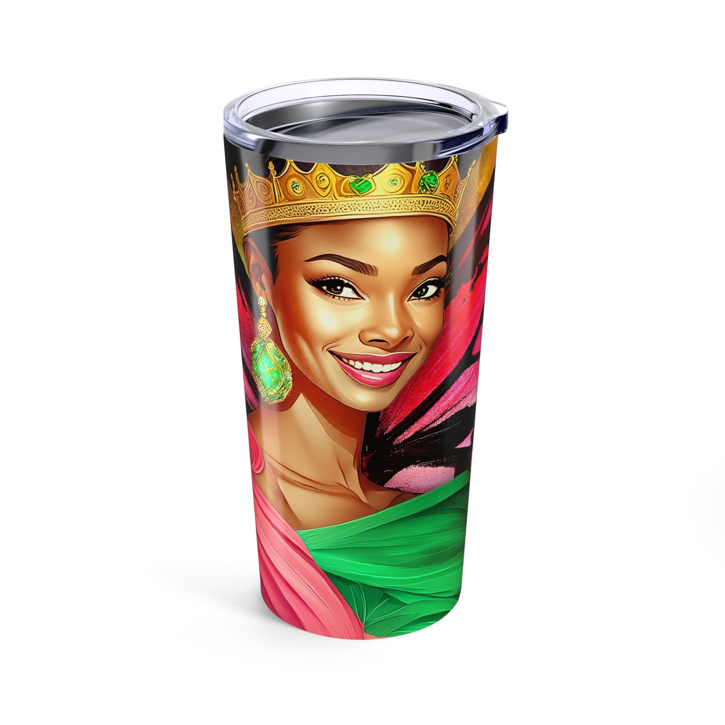 AKA-Inspired Black Butterfly Queen 20oz Tumbler