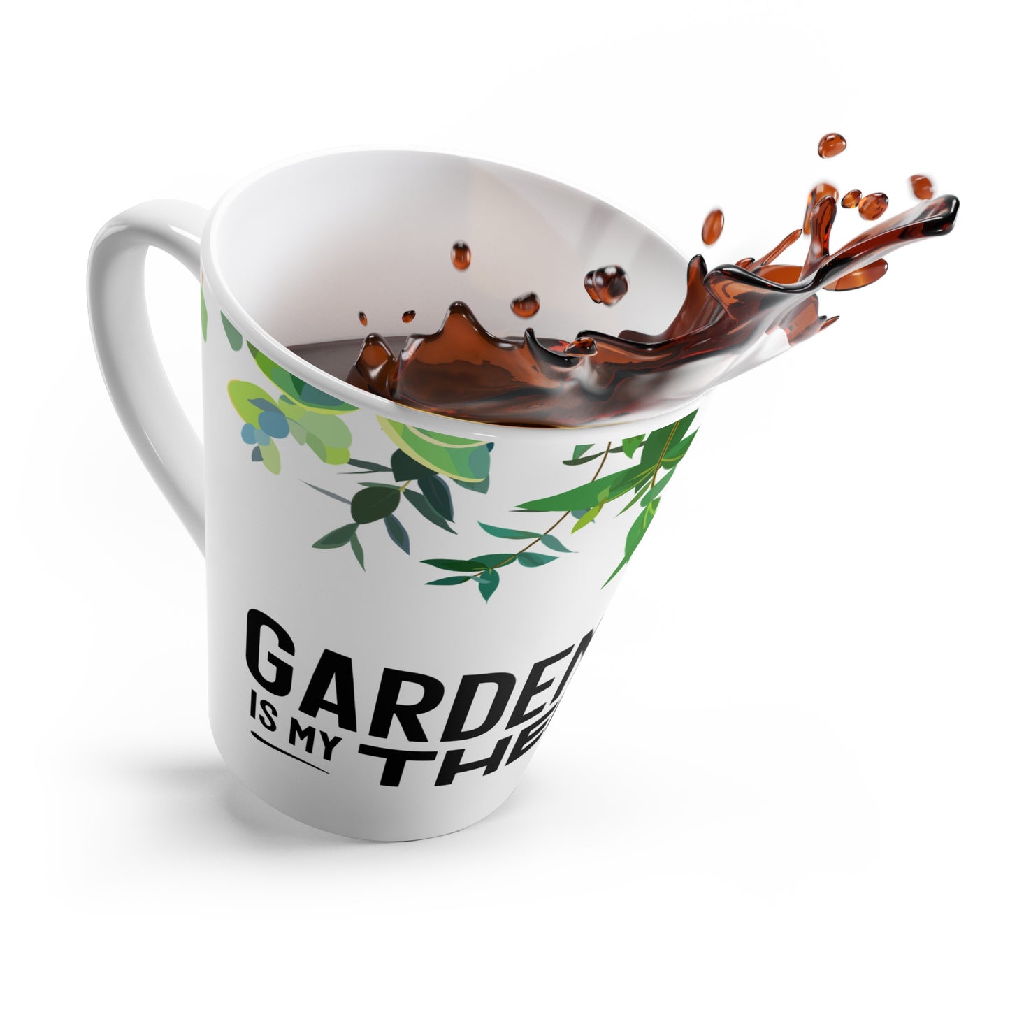Gardening is my Therapy Latte Mug, 12 oz.