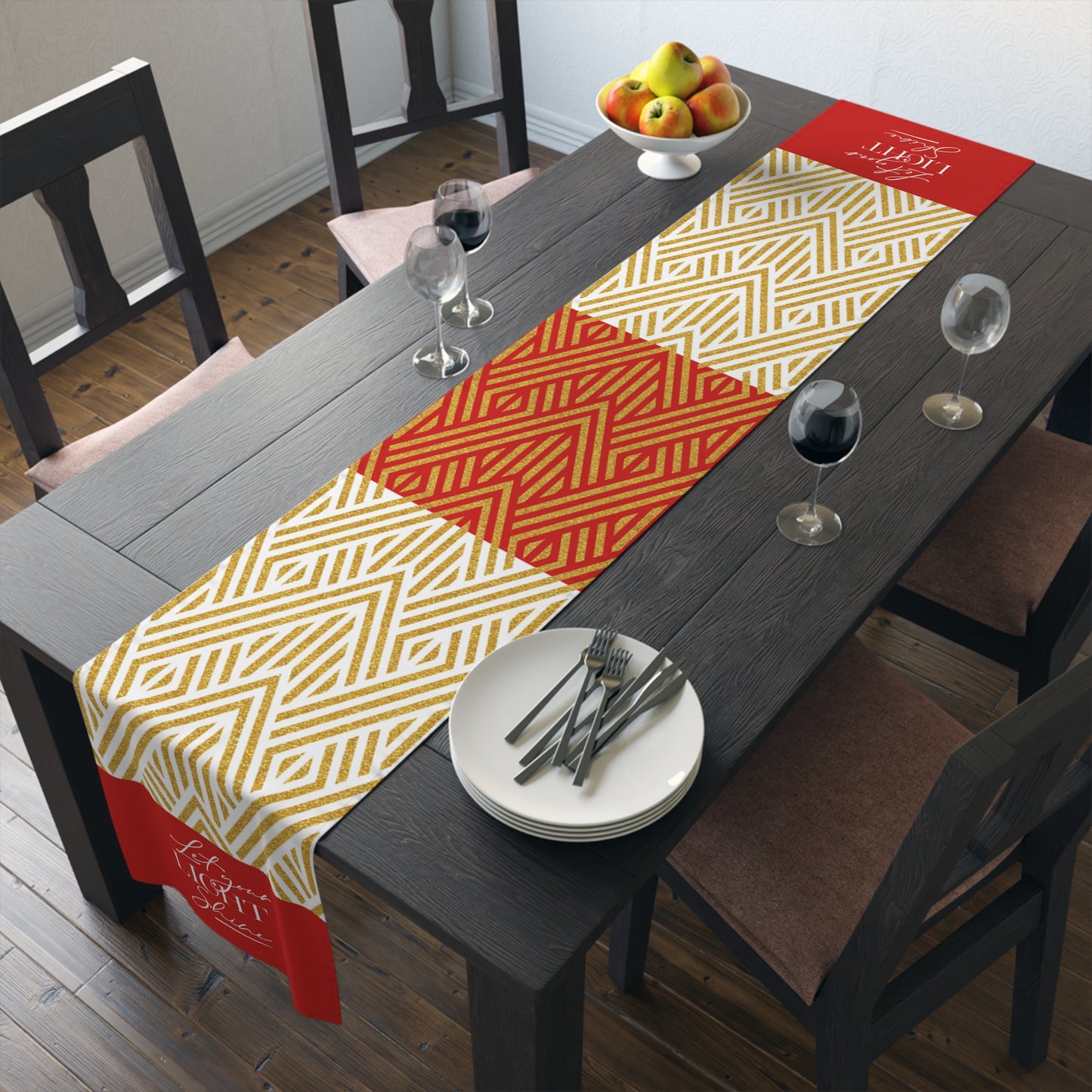 Ashanti "Let Your Light Shine" Tablerunner (red)
