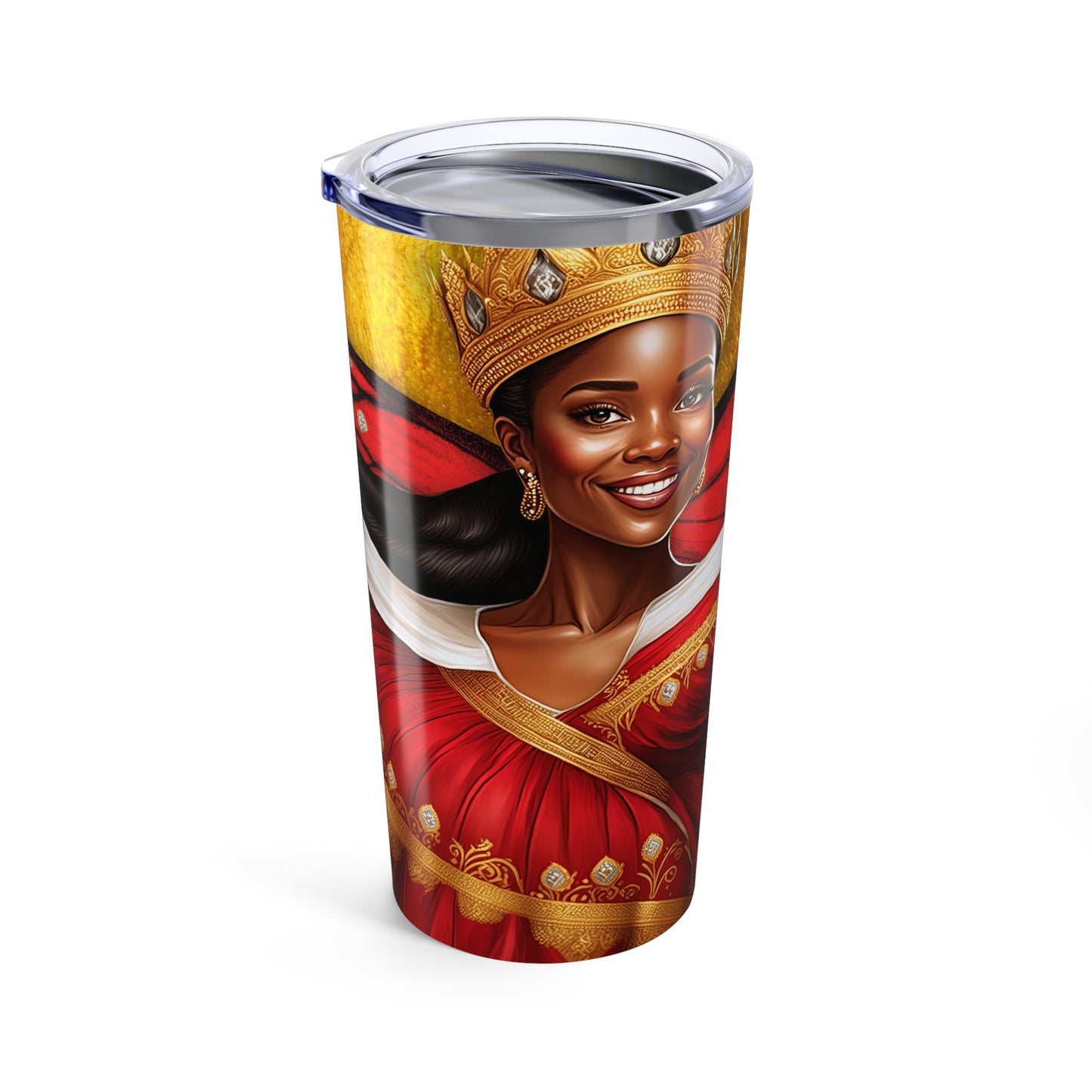 Delta-Inspired Black Butterfly Queen 20oz Tumbler