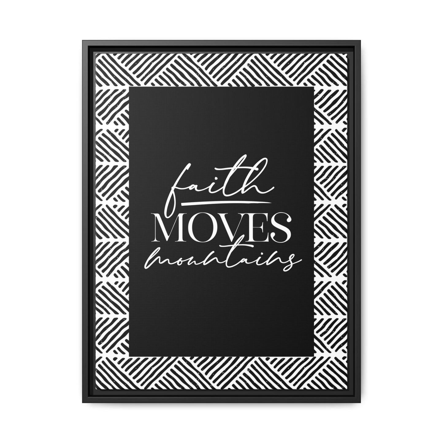 Koya Faith Moves Mountains Framed Canvas Art