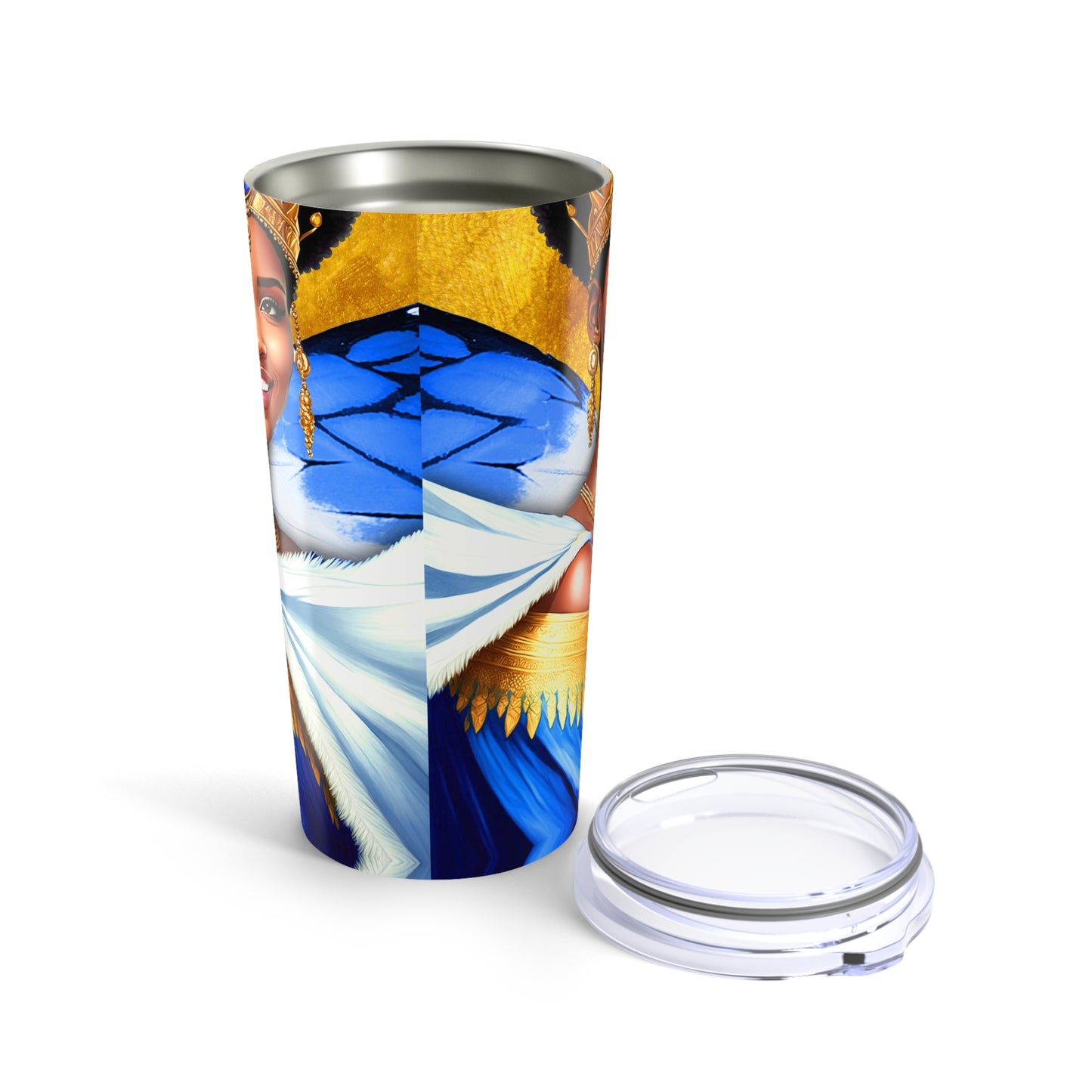 Zeta-Inspired Black Butterfly Queen 20oz Tumbler