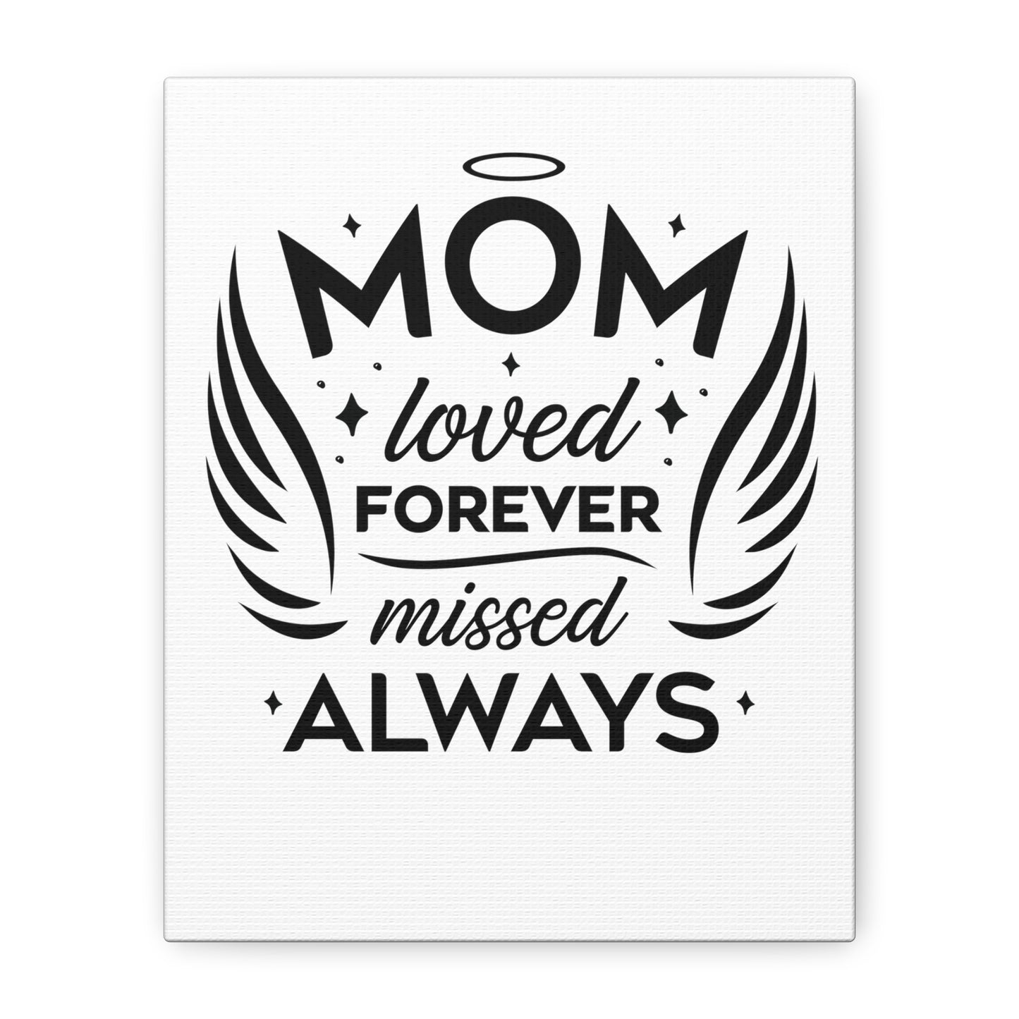 Mom: Loved Forever, Missed Always Wall Art (White)