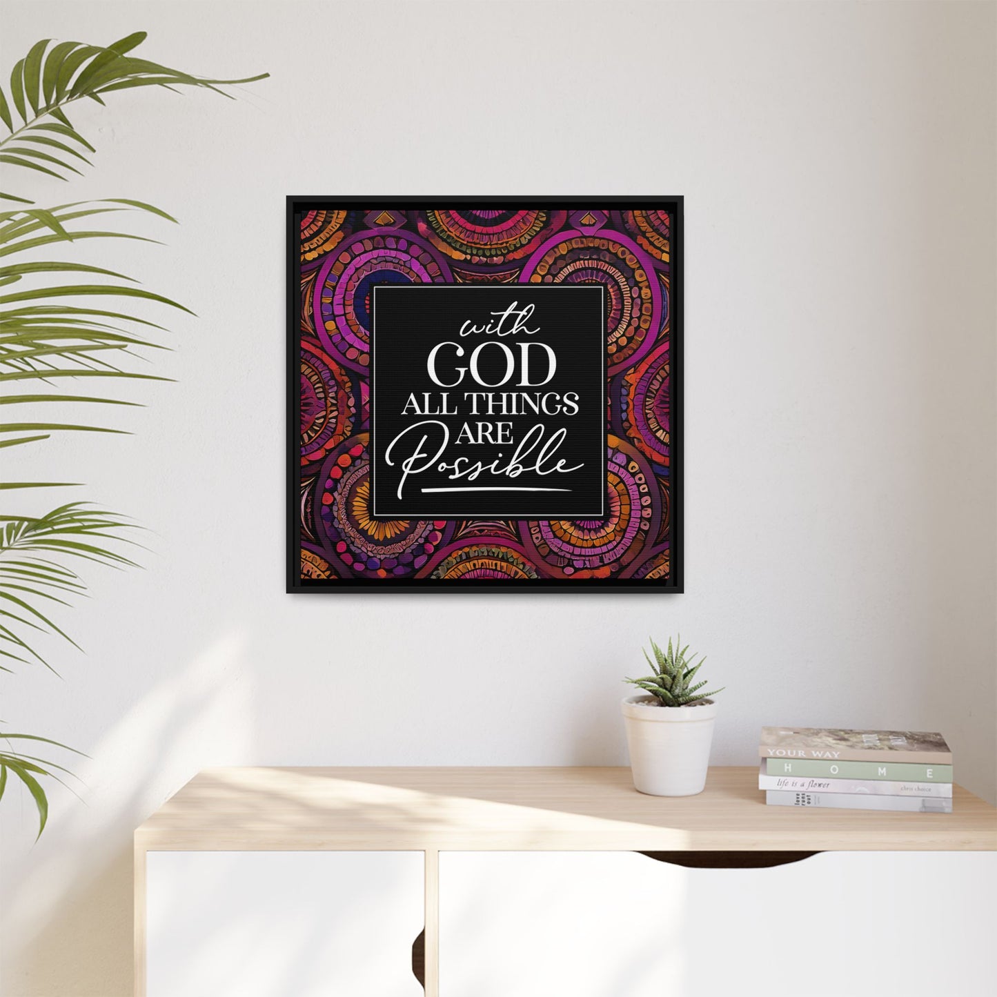 All Things Are Possible Framed Canvas Art