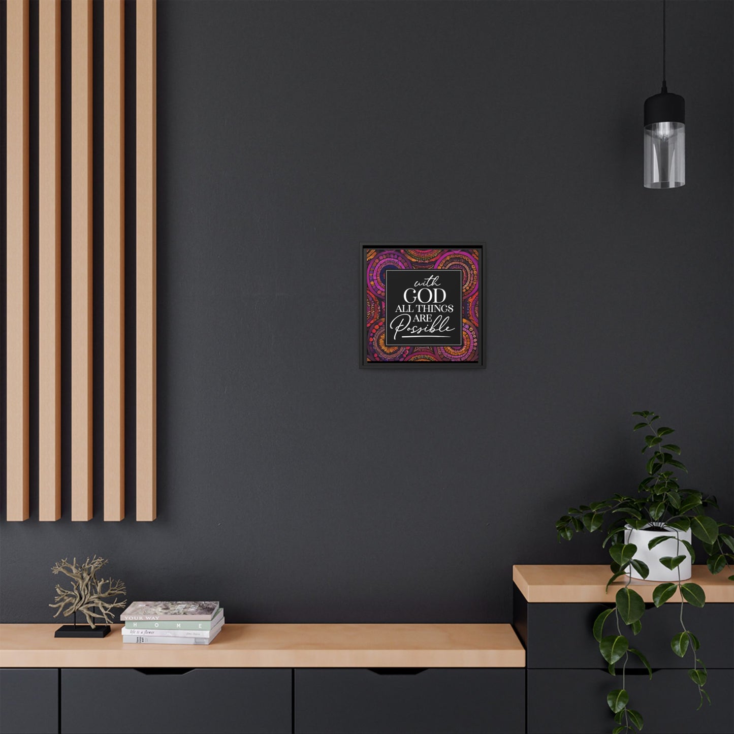 All Things Are Possible Framed Canvas Art