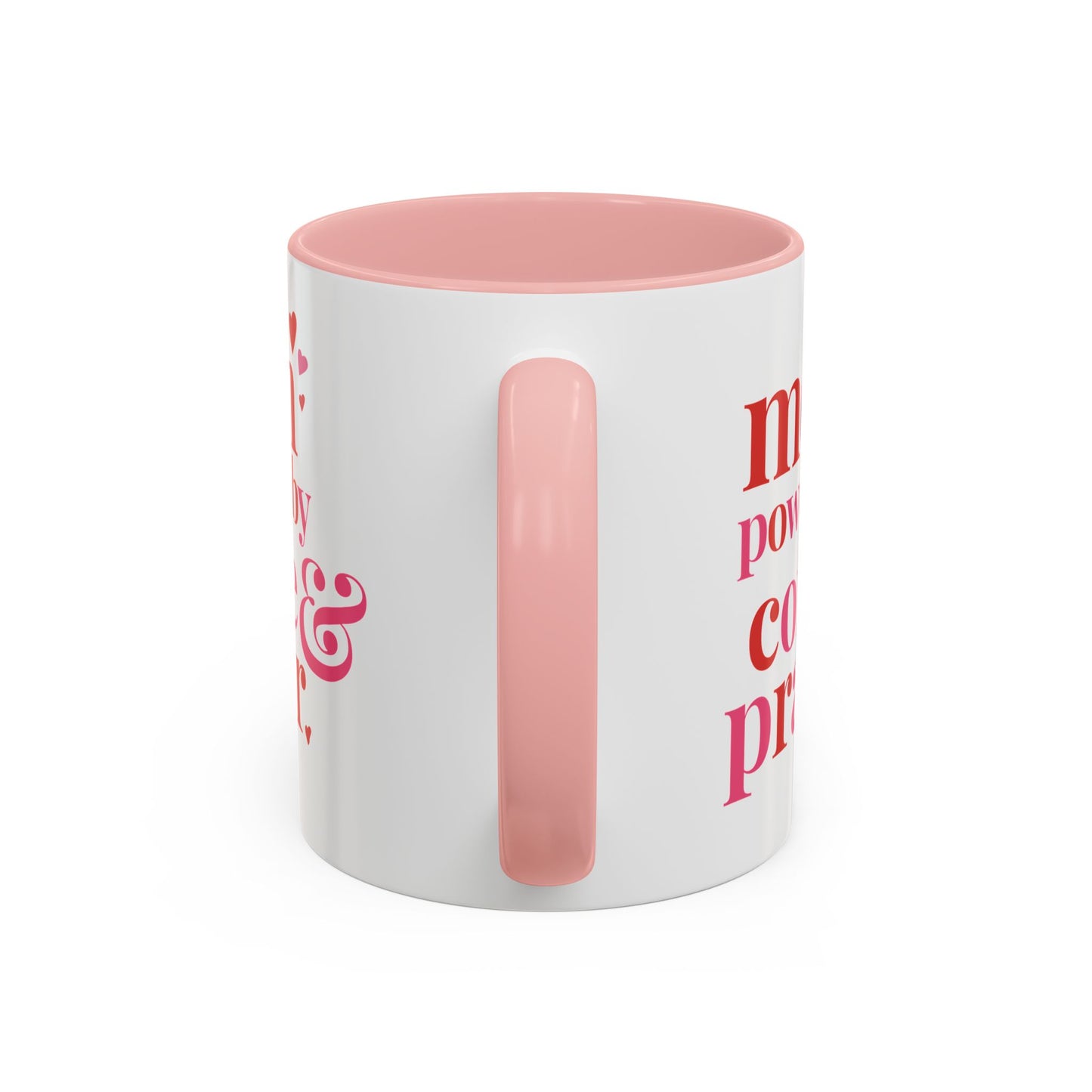Mom: Powered by Coffee & Prayer Accent Mug