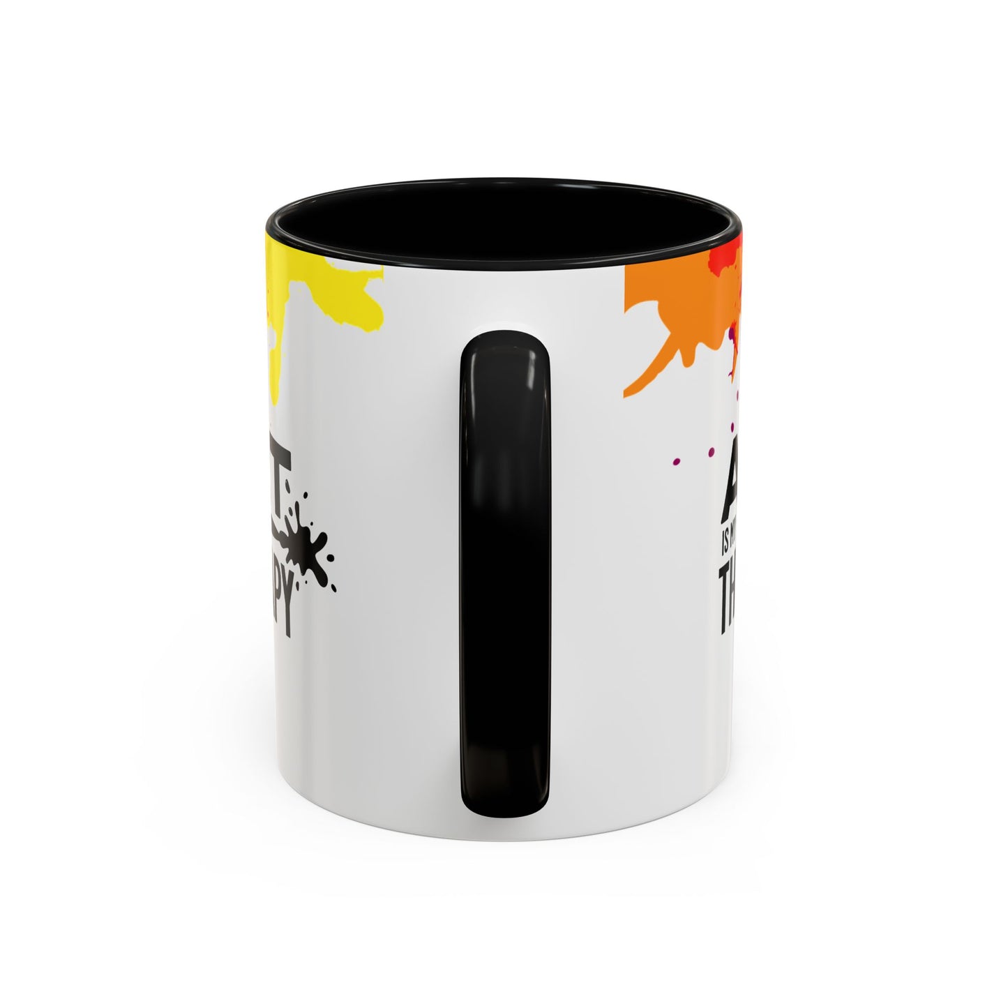 Art is My Therapy Accent Mug