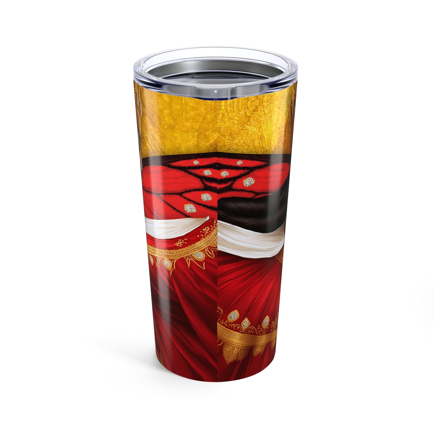 Delta-Inspired Black Butterfly Queen 20oz Tumbler
