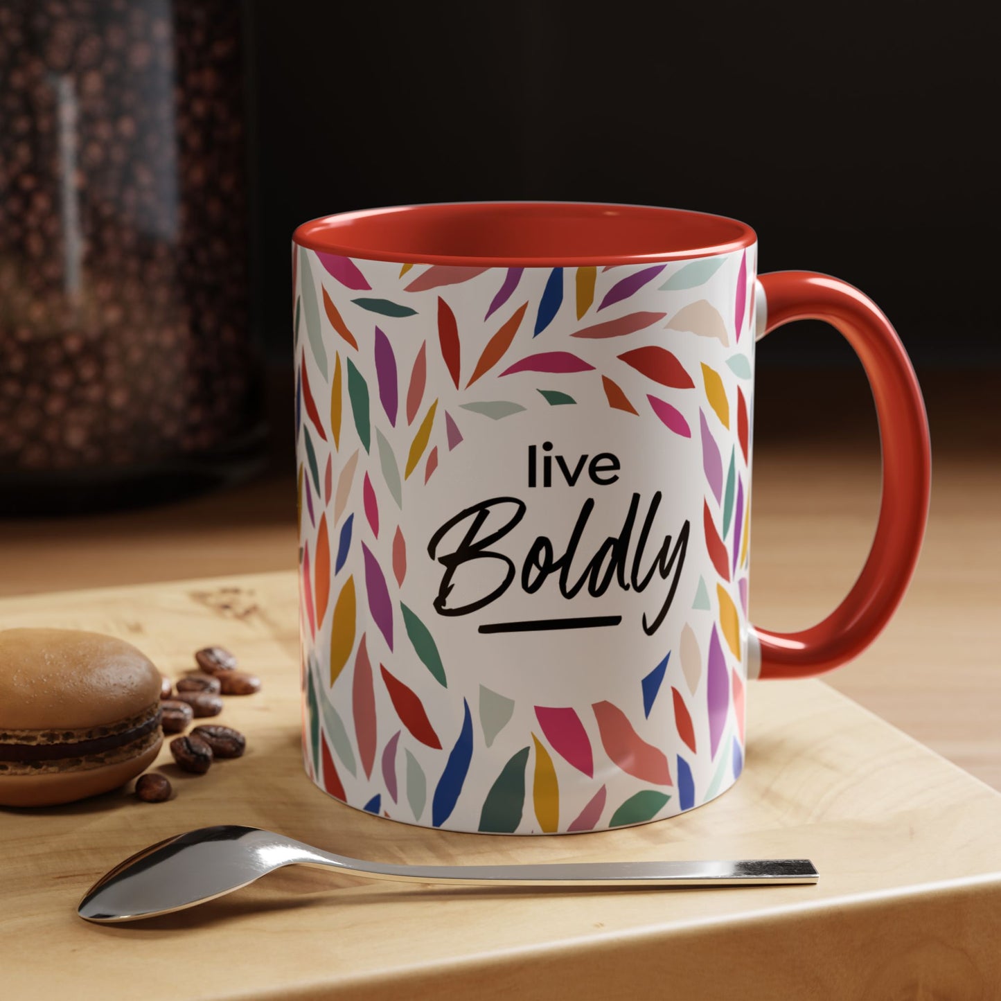 Accent Coffee Mug - Live Boldly Viva Design