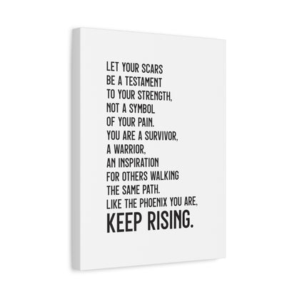 Spirit of a Warrior Canvas Wall Art (text)