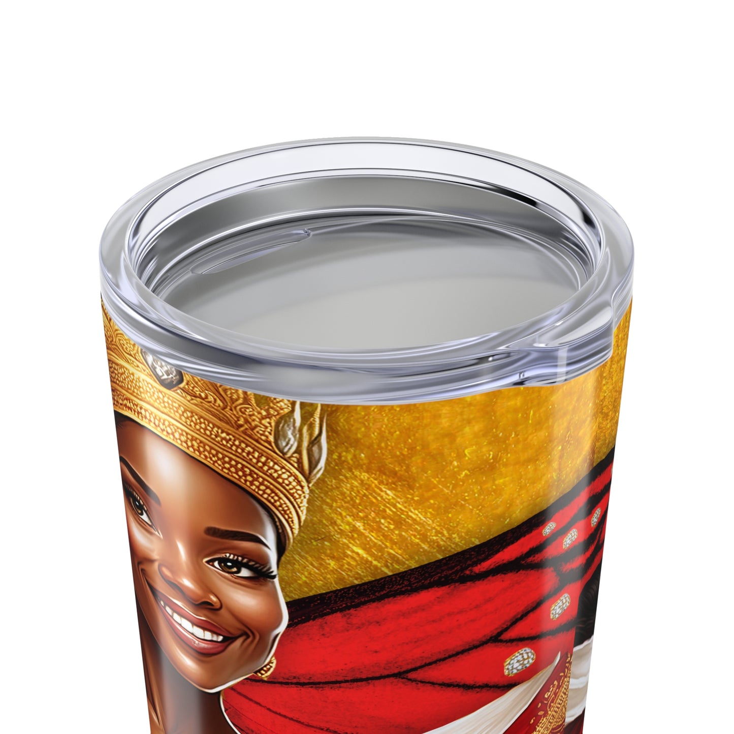 Delta-Inspired Black Butterfly Queen 20oz Tumbler