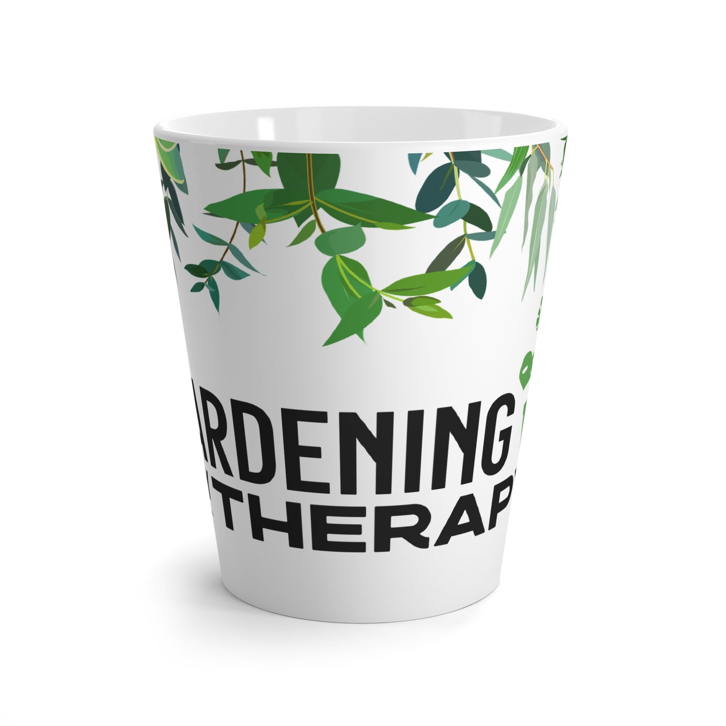 Gardening is my Therapy Latte Mug, 12 oz.