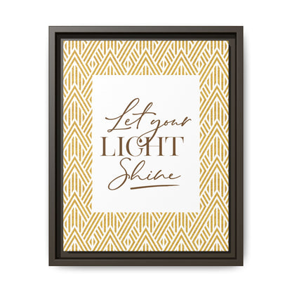 Ashanti Let Your Light Shine Framed Canvas Art