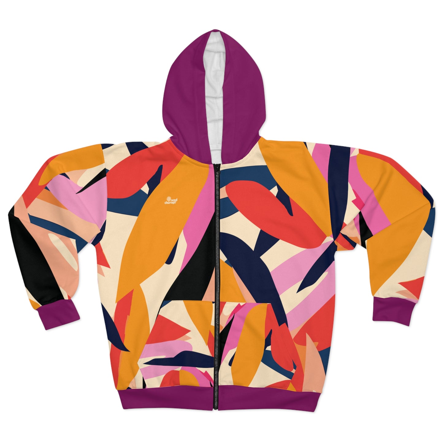 Thank You God Sia Zipped Fleece Jacket