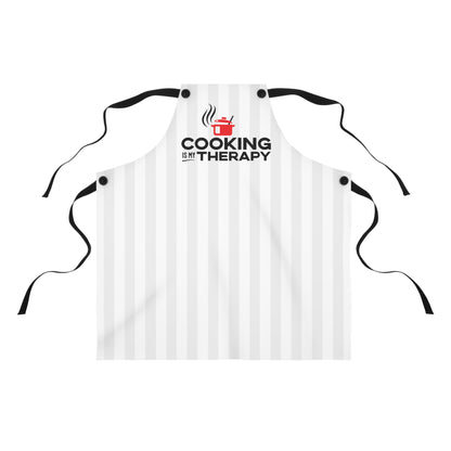 Cooking is my Therapy Apron (stripes)