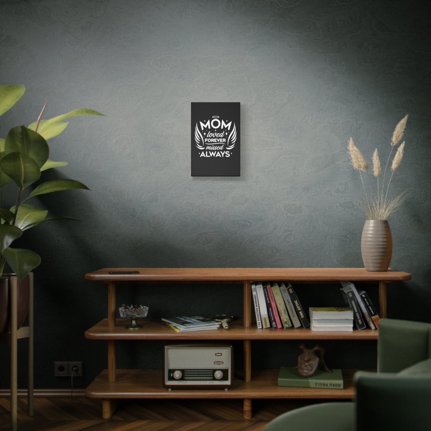Mom: Loved Forever, Missed Always Wall Art (Black)