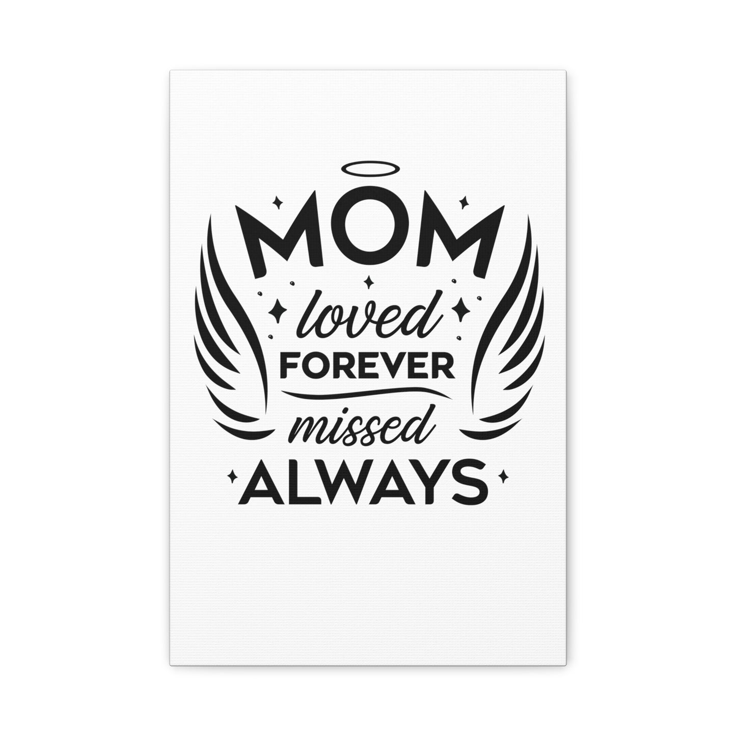 Mom: Loved Forever, Missed Always Wall Art (White)