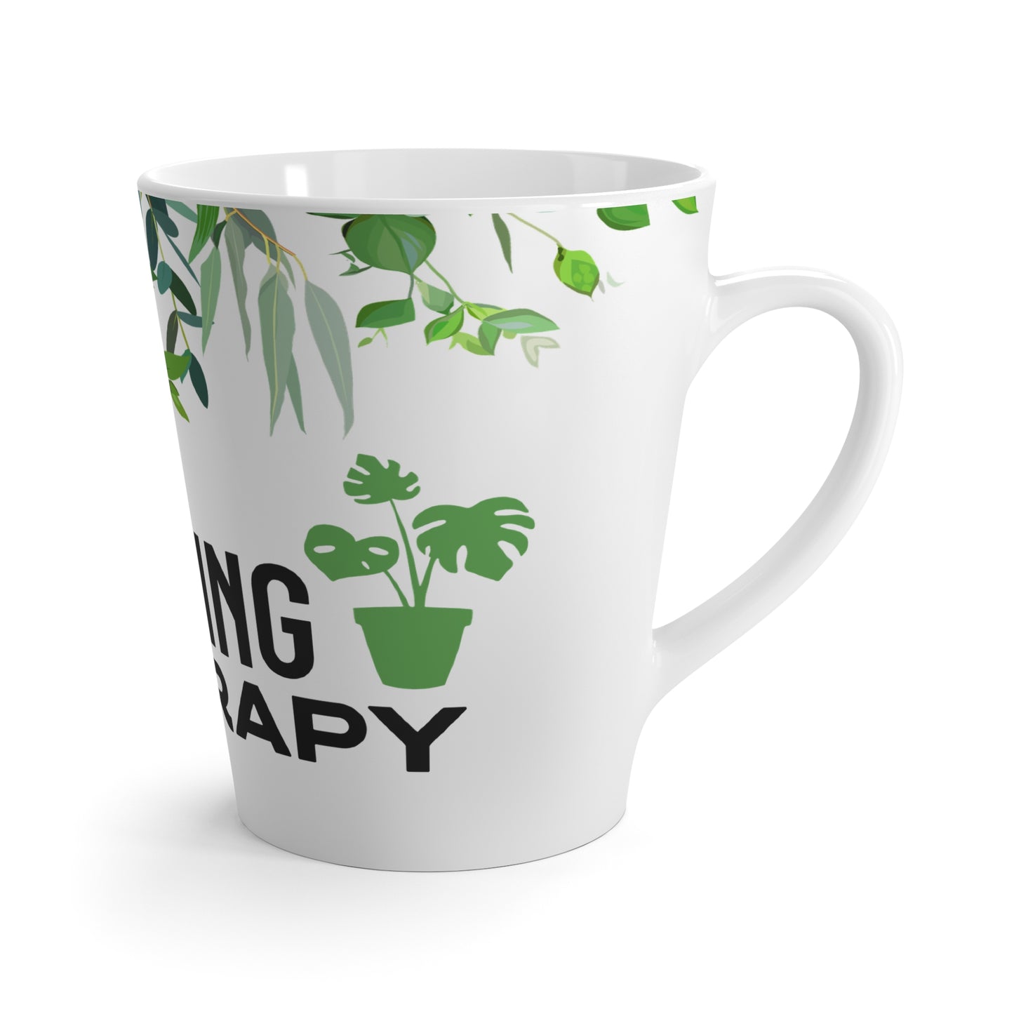 Gardening is my Therapy Latte Mug, 12 oz.