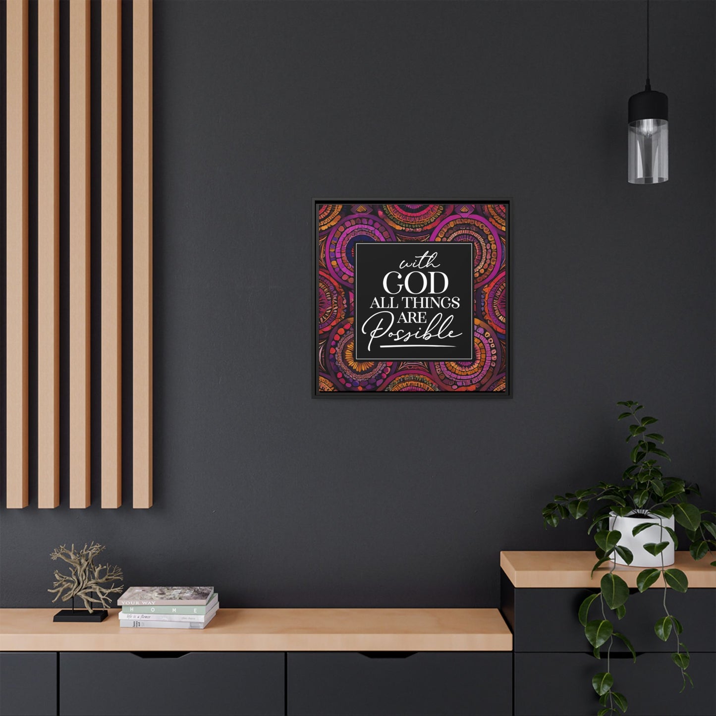 All Things Are Possible Framed Canvas Art