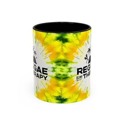 Reggae is My Therapy Accent Mug, 11oz