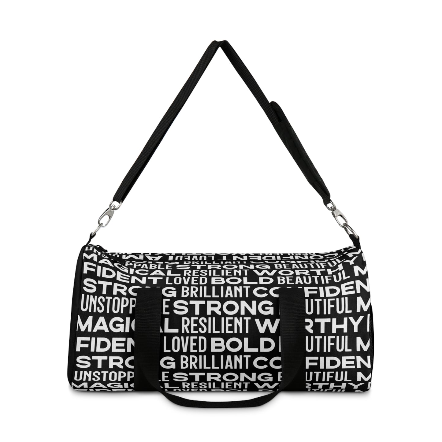 Bold Affirmations Duffel Bag (black)