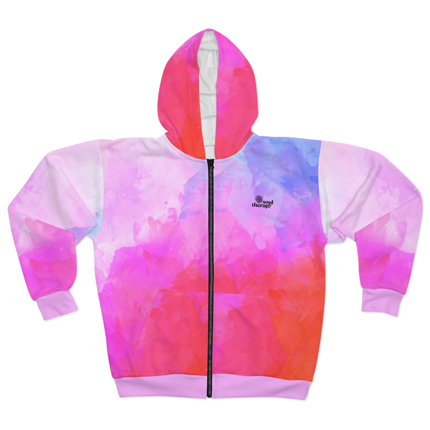 Yoga is My Therapy Zipped Fleece Jacket
