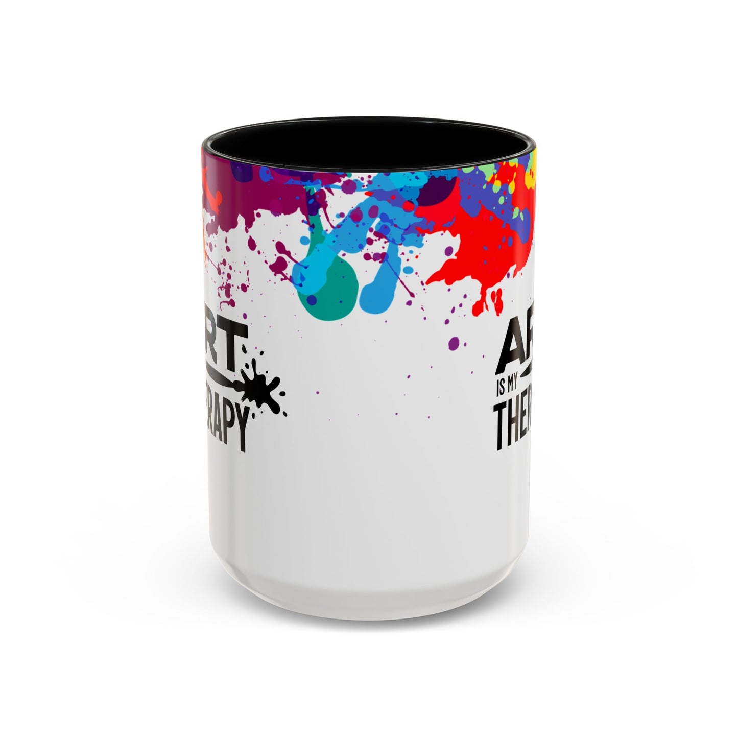 Art is My Therapy Accent Mug