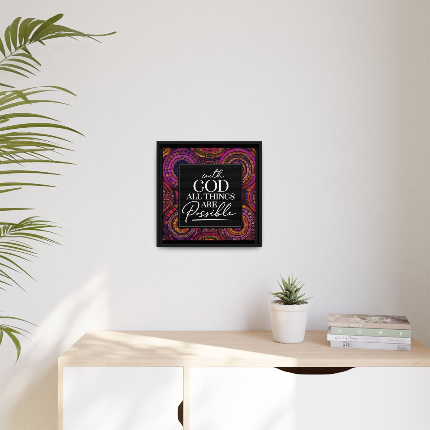 All Things Are Possible Framed Canvas Art