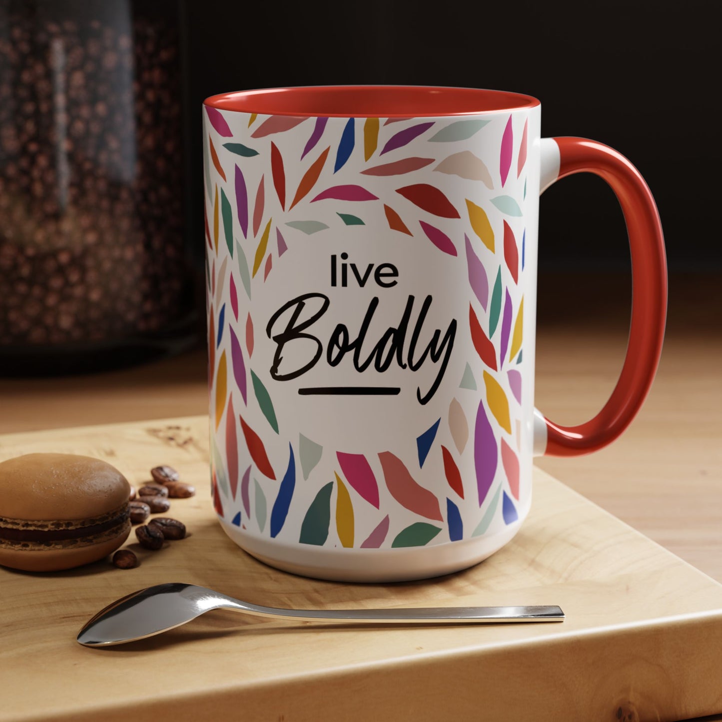 Accent Coffee Mug - Live Boldly Viva Design