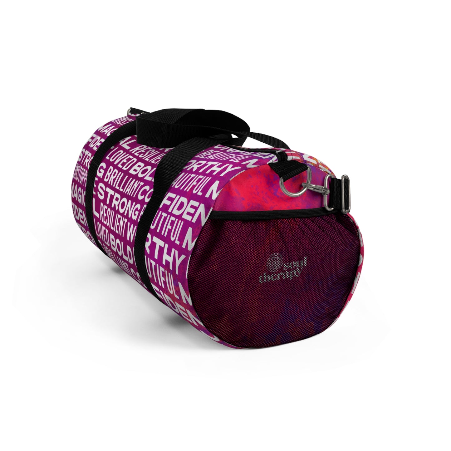 Bold Affirmations Duffel Bag (Berry)