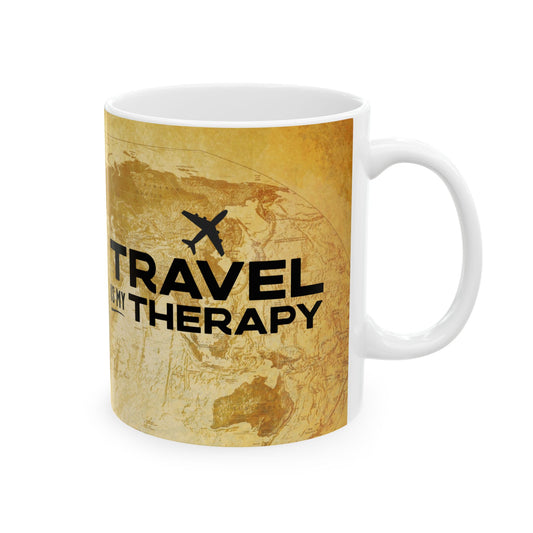 Travel is My Therapy Mug