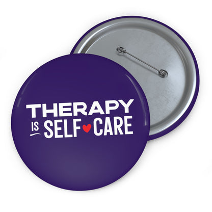 Therapy is Self Care Custom Button