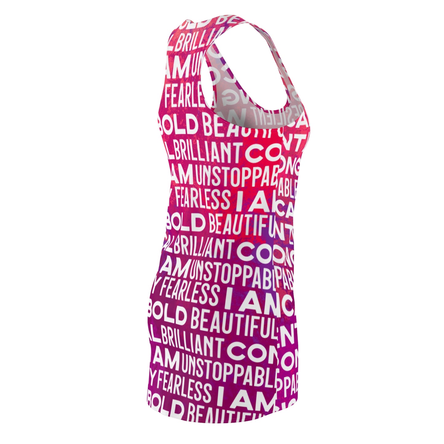 Bold Affirmations Racerback Dress (Berry)