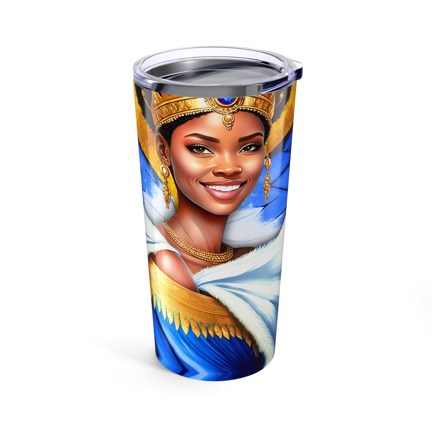 Zeta-Inspired Black Butterfly Queen 20oz Tumbler