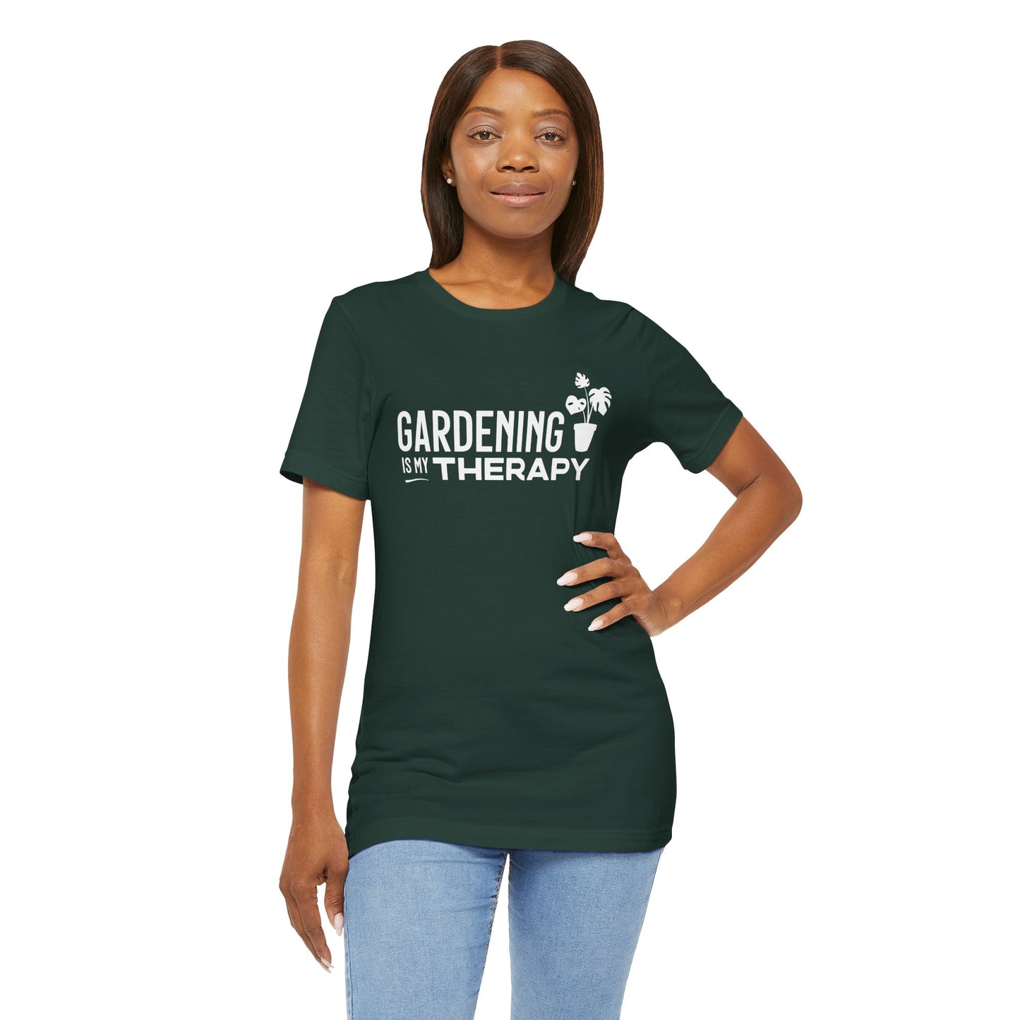 Gardening is My Therapy Tee (dark)