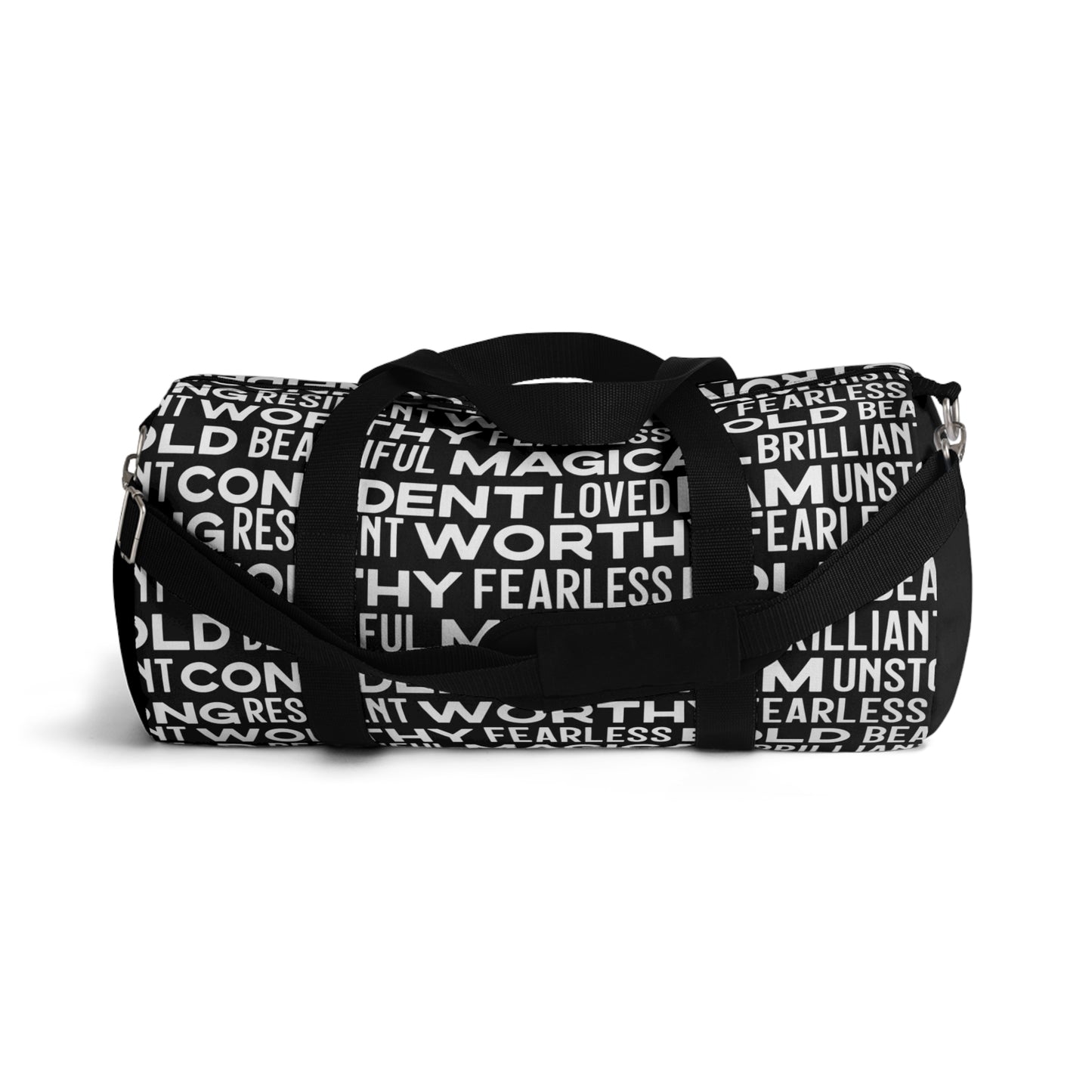 Bold Affirmations Duffel Bag (black)