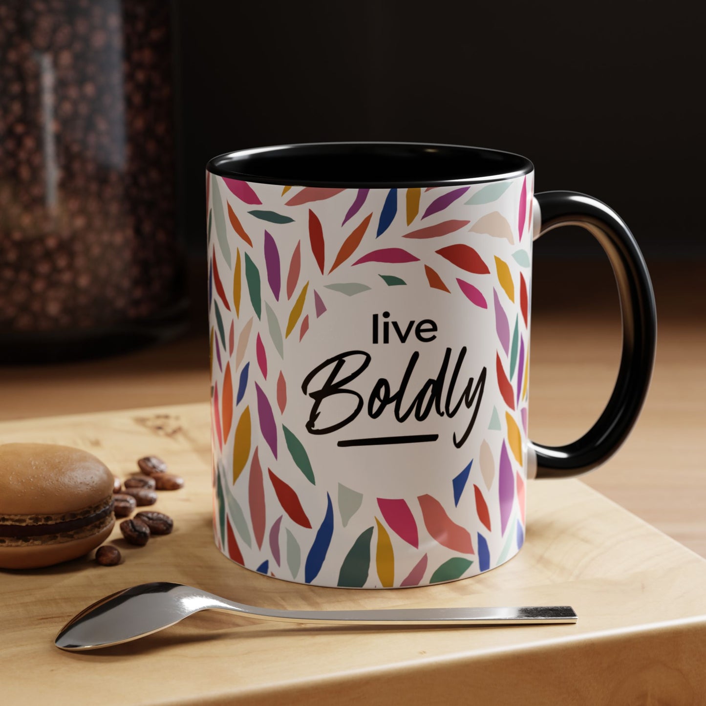 Accent Coffee Mug - Live Boldly Viva Design