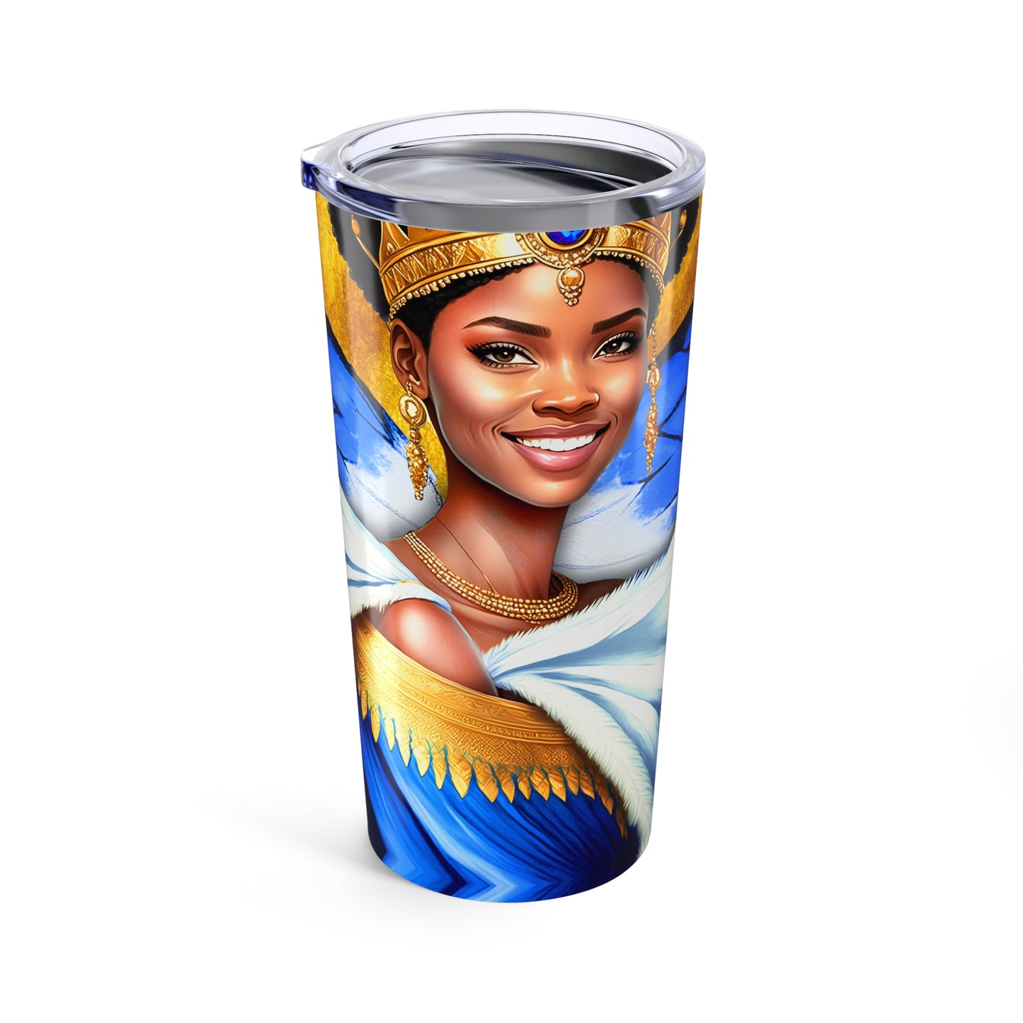 Zeta-Inspired Black Butterfly Queen 20oz Tumbler