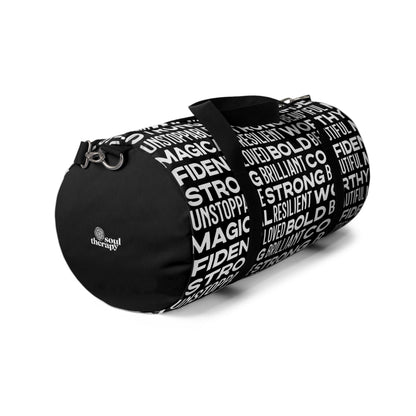 Bold Affirmations Duffel Bag (black)