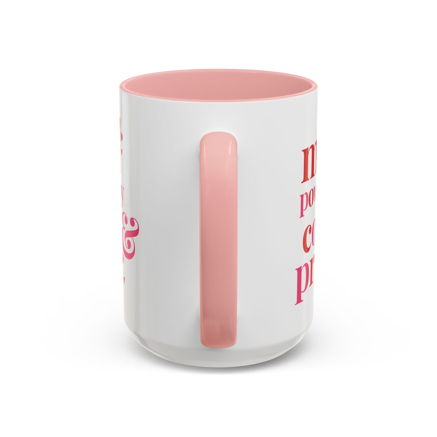 Mom: Powered by Coffee & Prayer Accent Mug