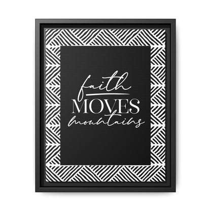 Koya Faith Moves Mountains Framed Canvas Art