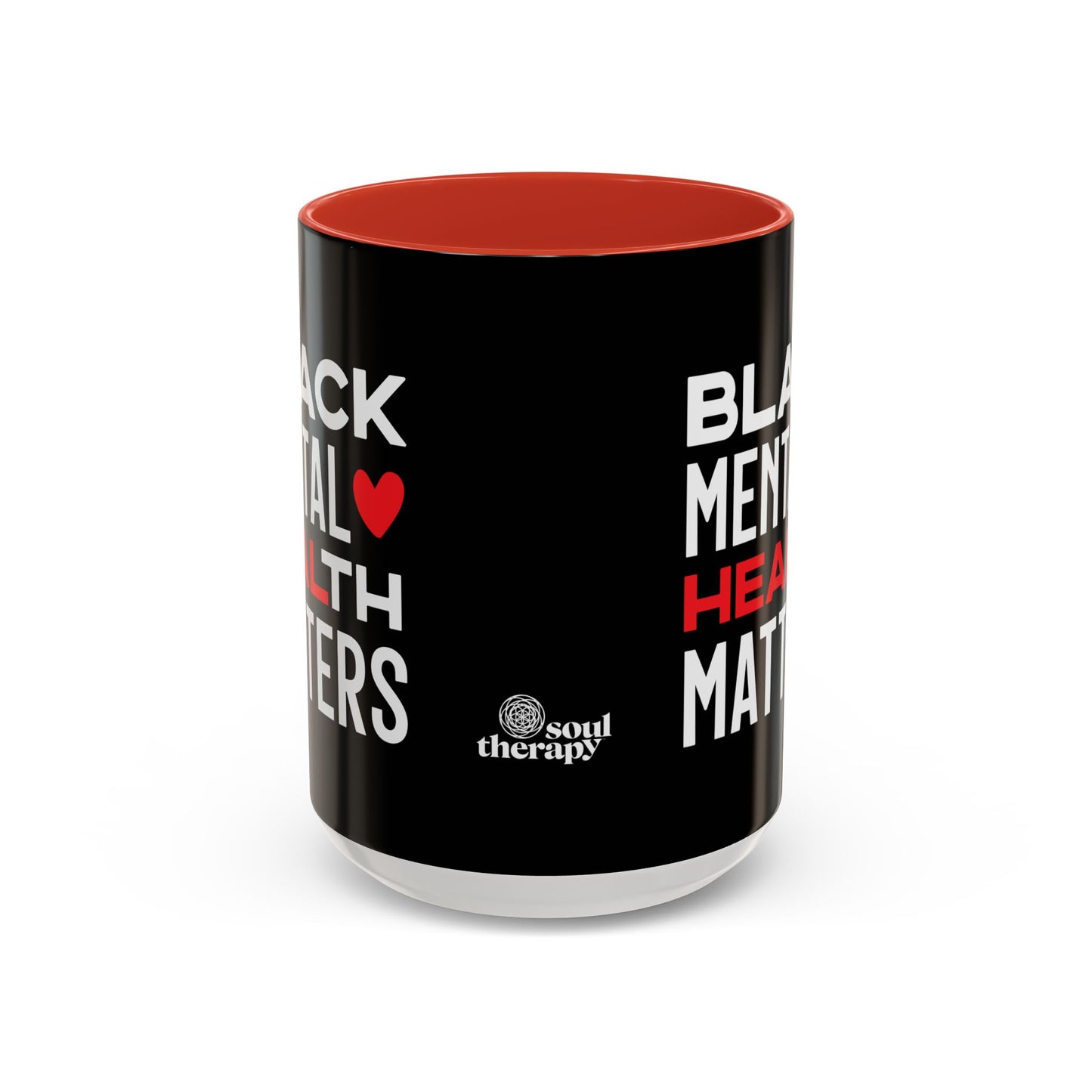 Mug - Black Mental Health Matters Self-Care Coffee Mug (11, 15oz)