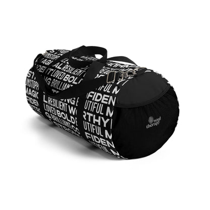 Bold Affirmations Duffel Bag (black)