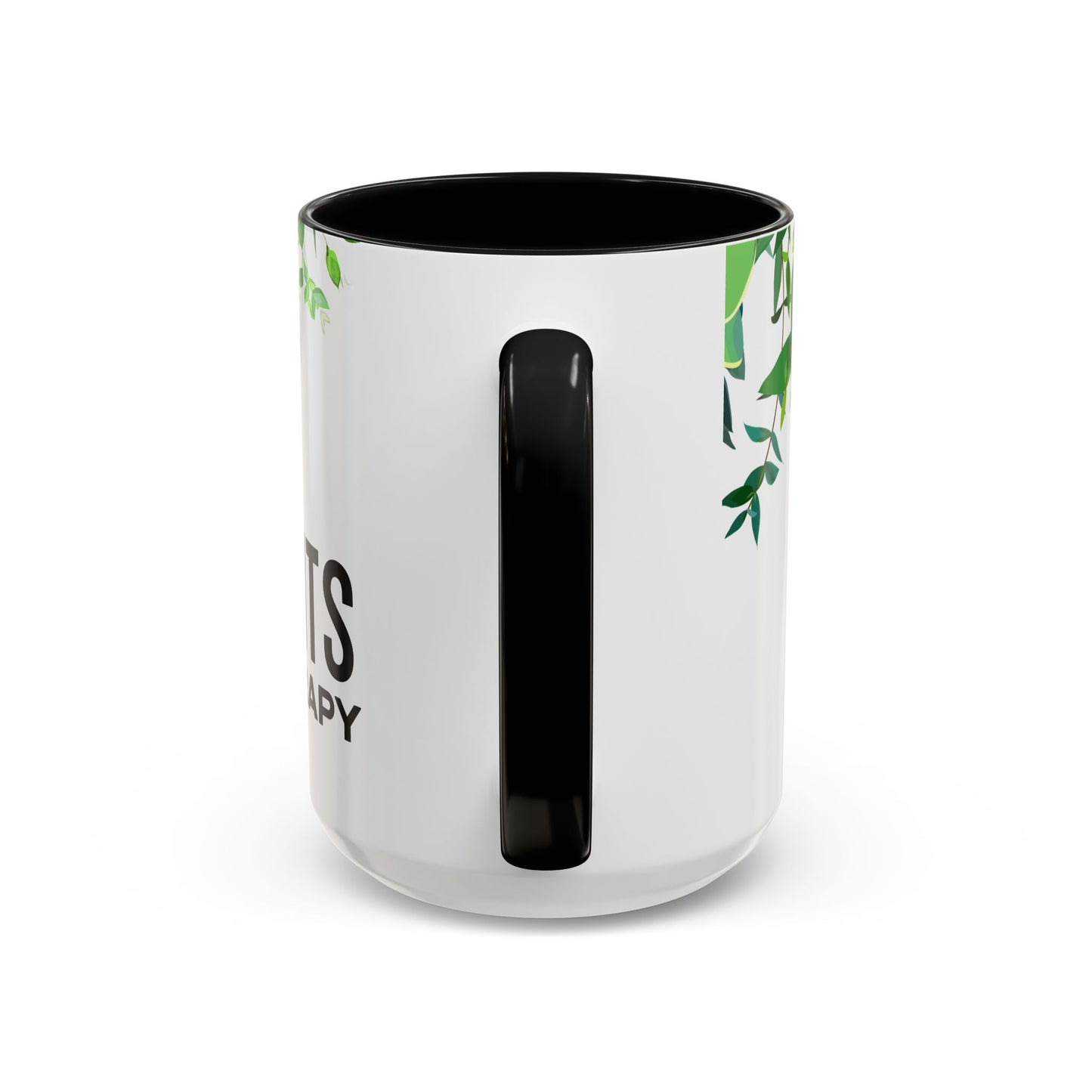 Plants Are My Therapy Accent Mug
