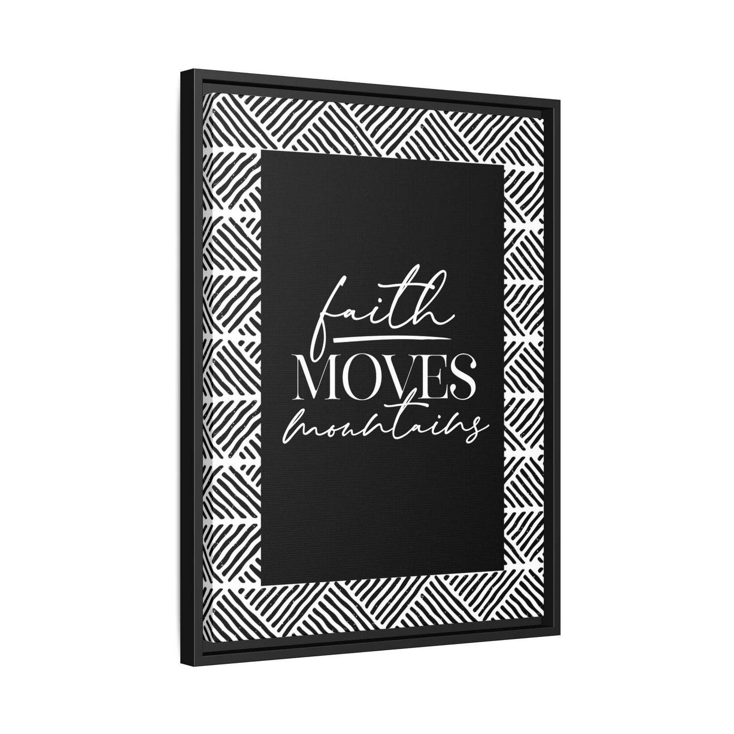 Koya Faith Moves Mountains Framed Canvas Art