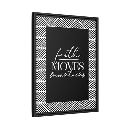 Koya Faith Moves Mountains Framed Canvas Art