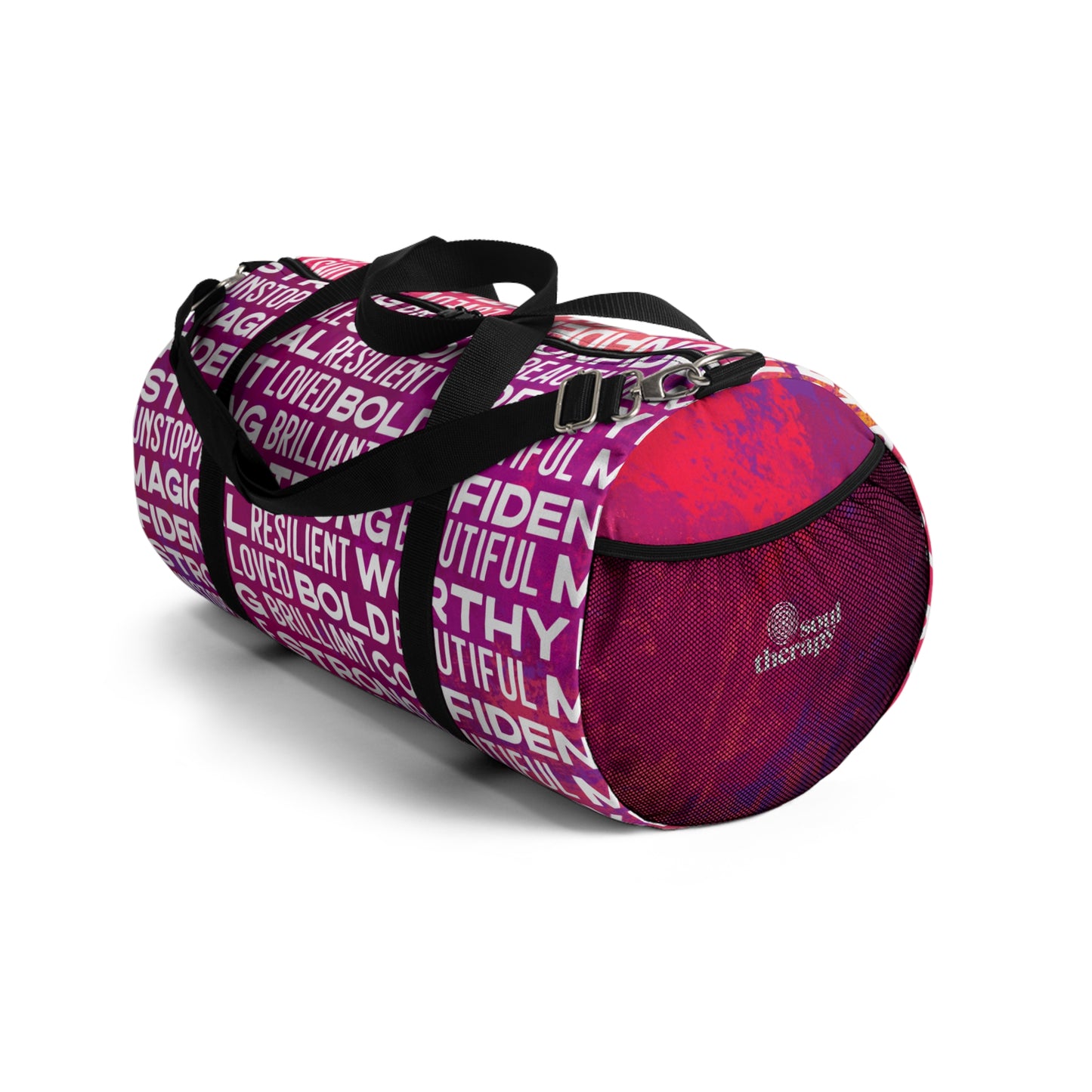 Bold Affirmations Duffel Bag (Berry)